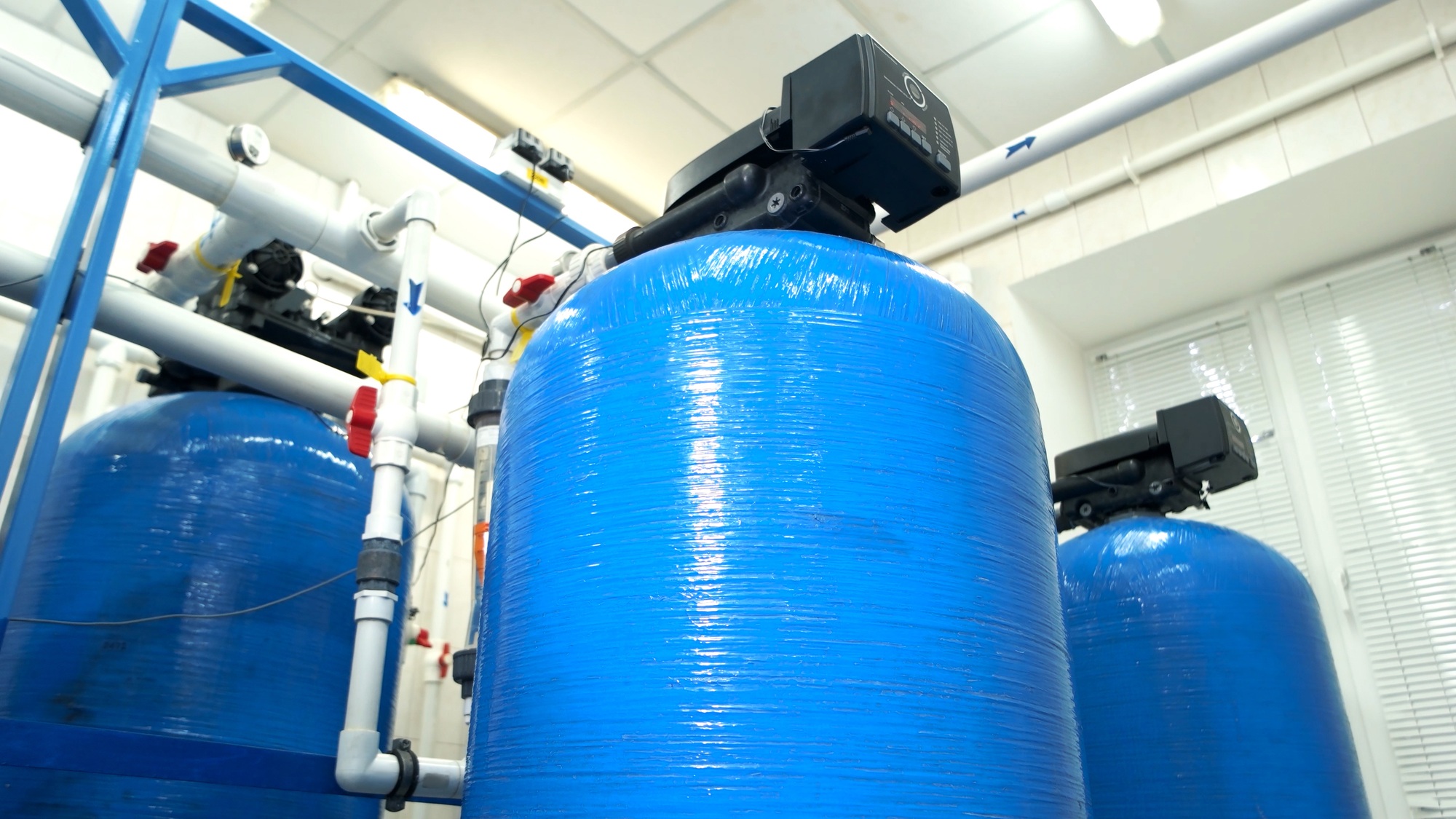 Water filters at the plant.